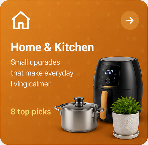 A collection of Amazon home, kitchen and lifestyle products on sale